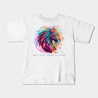 Born to be wild, designed to be stylish Kids T-Shirt